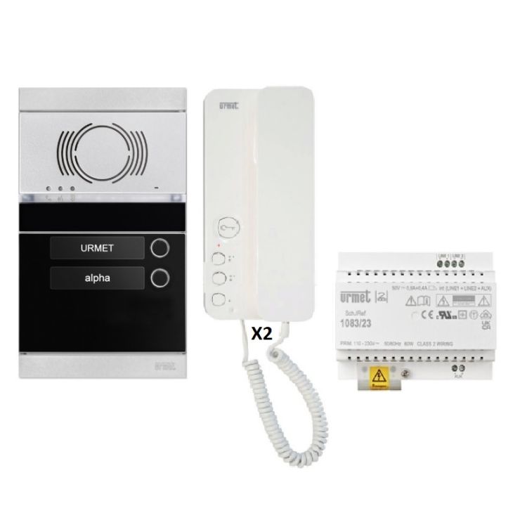 Kit audio 2 appartements proprogrammé