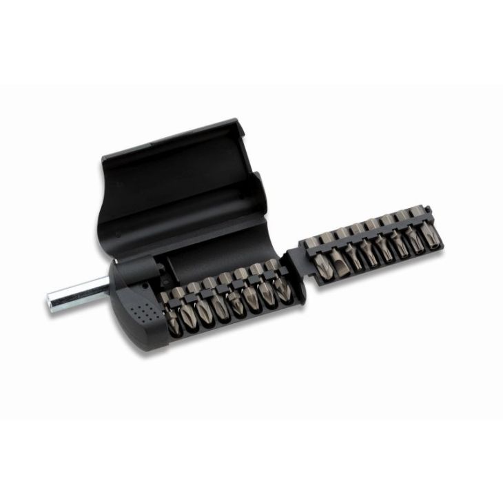 BitBox 17-delig met 16 bits voor sleufkopschroeven, PH, PZ, torx met boorgat