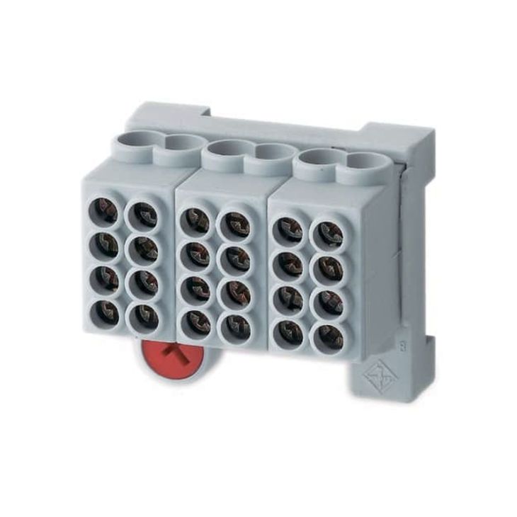 Hoofdgeleiderklem 1.5-25mm² 4 klem GRIJS 3POL
