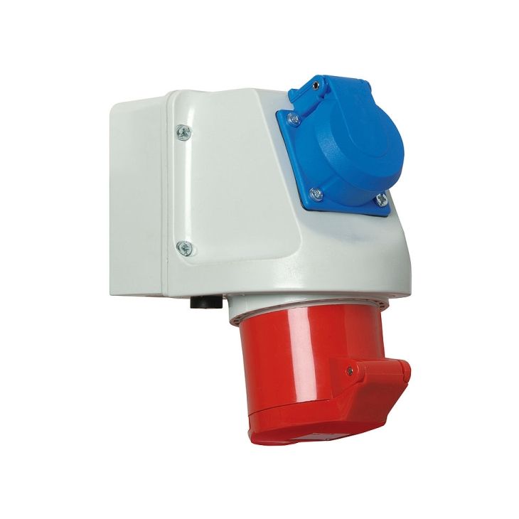 Mini-Kombi Wandsteckdose 16A 3P 230V 6h IP44