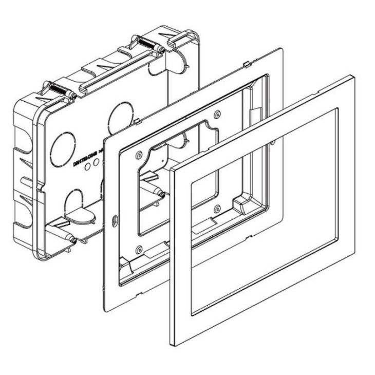 Boîtier d'encastrement pour moniteur 1723/73 du Kit Note2