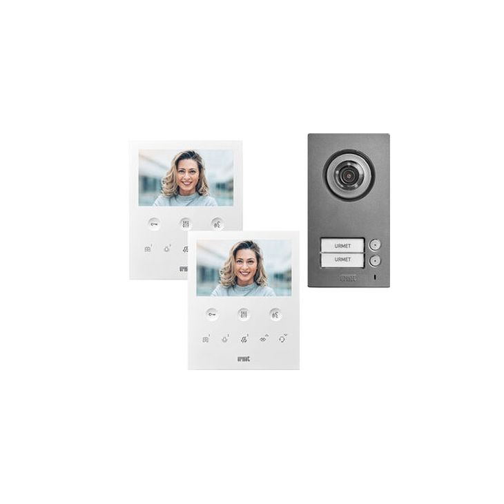 2Voice tweegezins videokit deurpost Mikra2+monitor 5 standaard