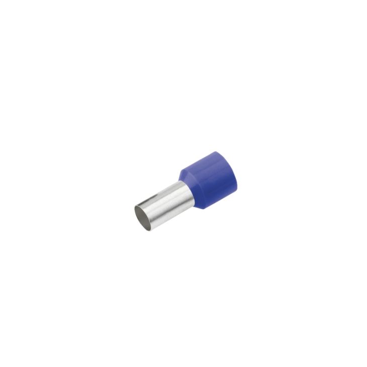 Geïsoleerde Adereindhuls, DIN 46228, 1mm², lengte 12mm, rood