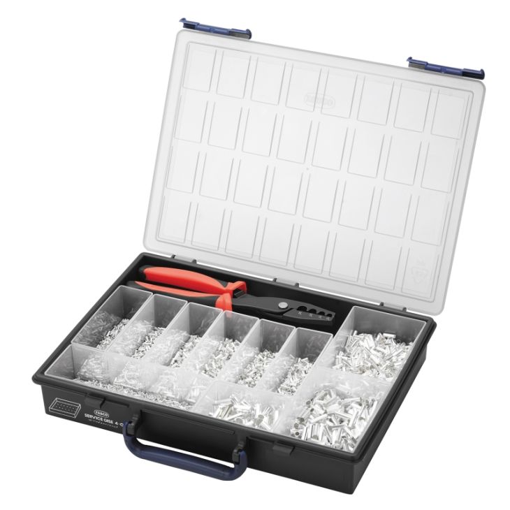 Assortiment d'embouts non isolé avec pince