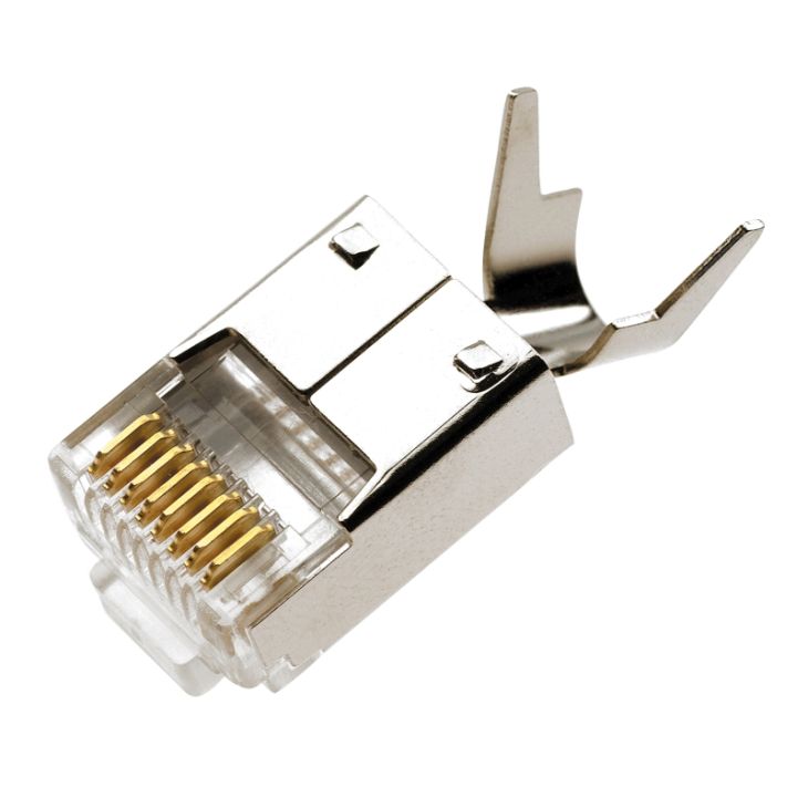 Modulaire Stekker RJ45, 8/8, afgeschermd, voor flex. en mass.