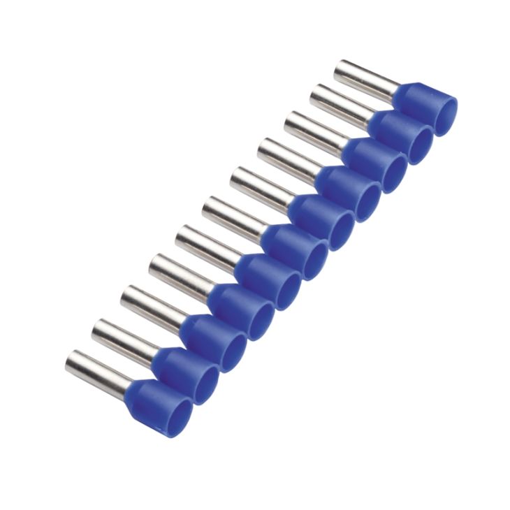 GeÏsoleerde Adereindhulzen op Strip, DIN 46228, 2,5mm², *blauw