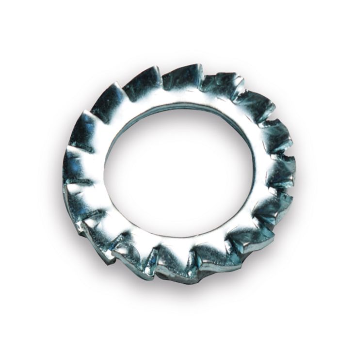 Sluitring, gekarteld, M8