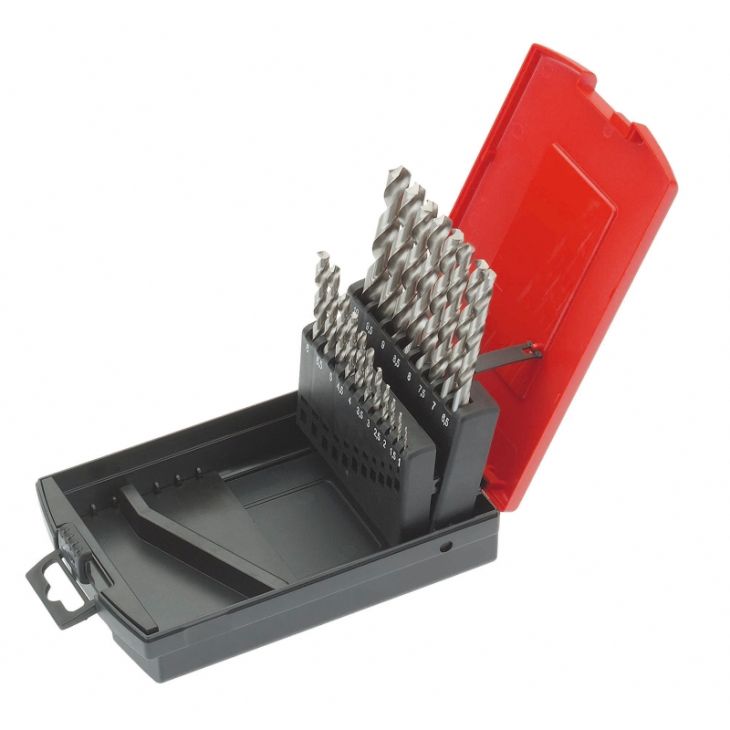 HSS-Spiraalboor Assortiment, 25-delig in klembox