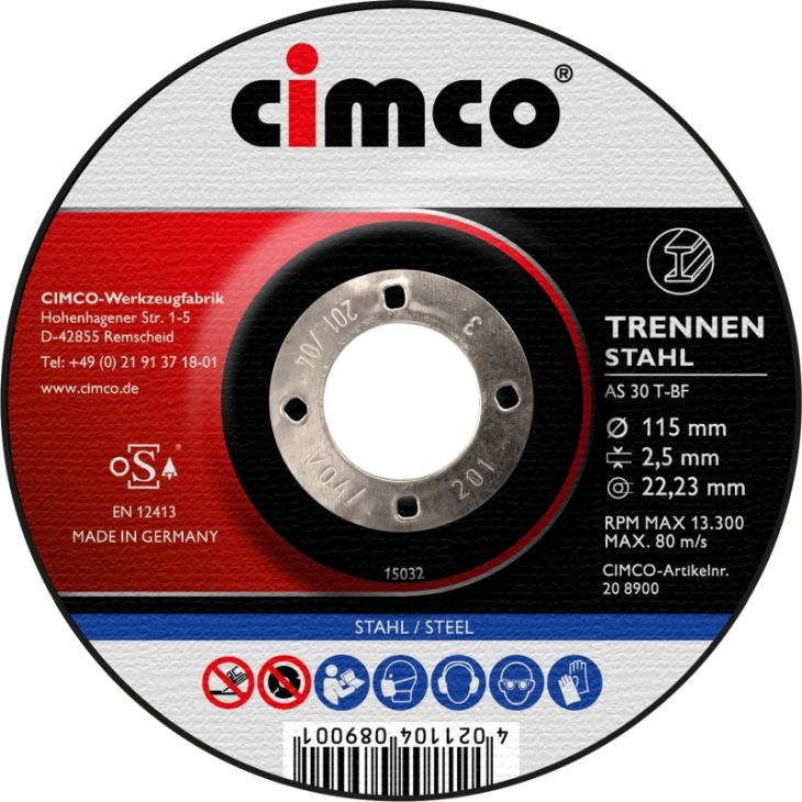 Disques à tronçonner Coridon acier 230mm