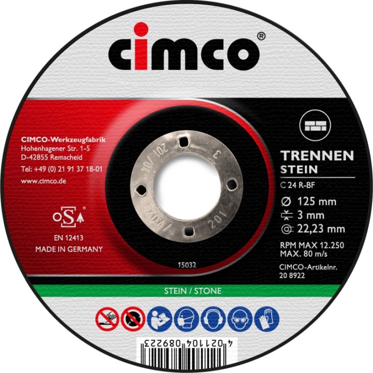 Slijpschijf Steen, 125mm