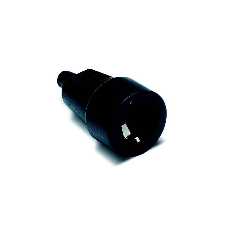 Fiche Femelle PVC 10/16A noir IP20 (SHUKO)