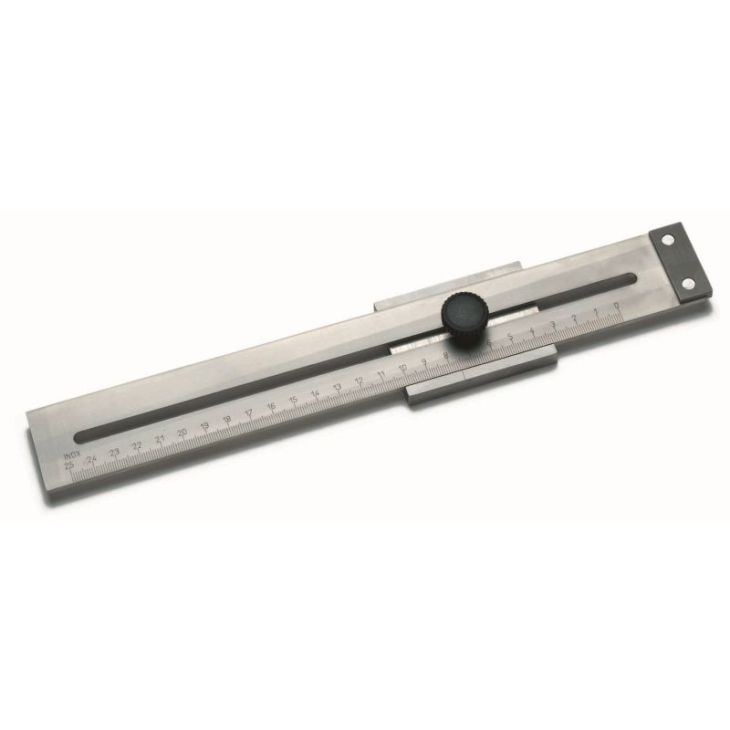 Kruisblok, staal, meetbereik 0 - 200 mm, uitlezing 0,1 mm, mm-verdeling