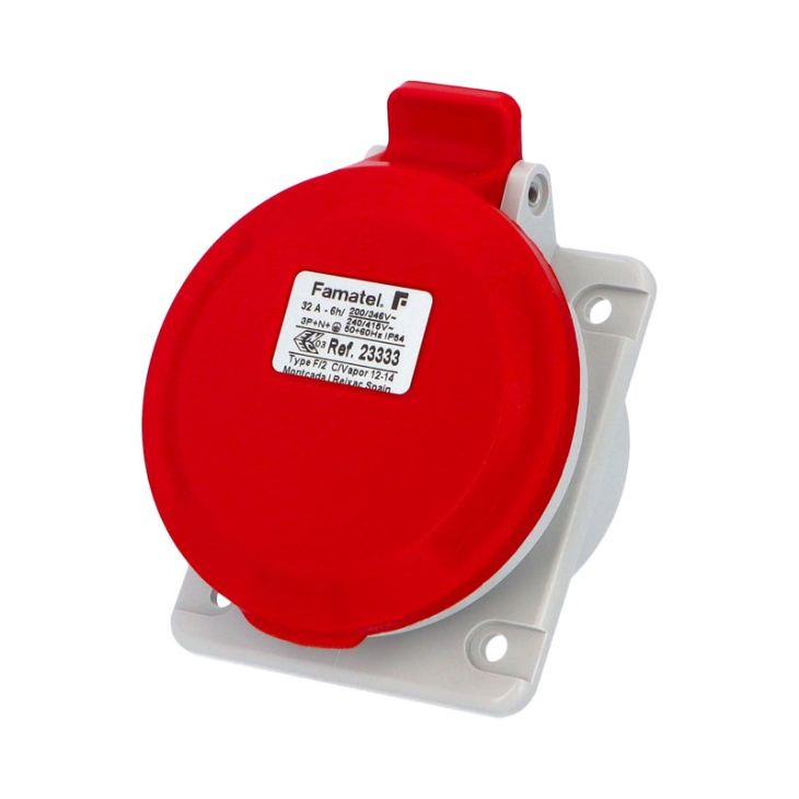 SpeedPRO -  Prise encastrée incliné 32A 5P 6h 400V IP54
