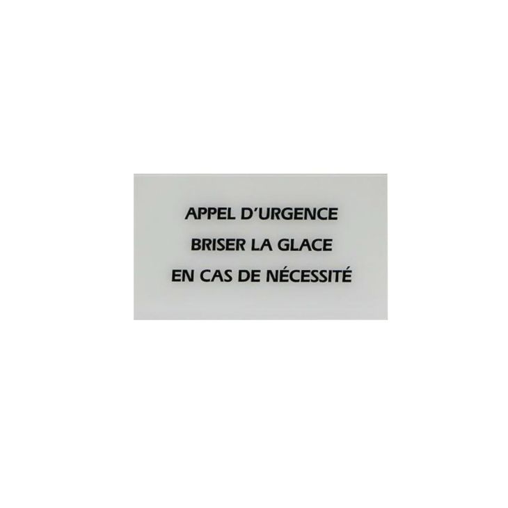 Boite de 10 glaces pour BGPH 30x75mm APPEL D'URGENCE