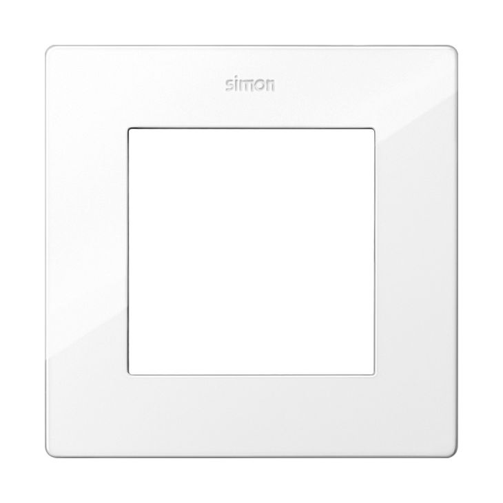 S24 Plaque de recouvrement simple, couleur: blanc