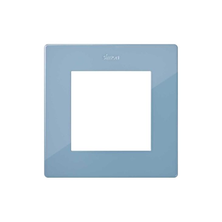 S24 Plaque de recouvrement simple, couleur: bleu