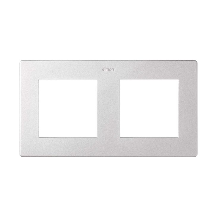 S24 Plaque de recouvrement double, couleur: aluminium