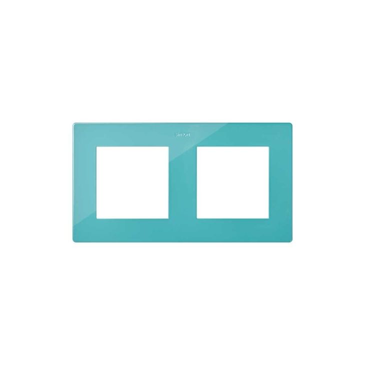 S24 Plaque de recouvrement double, couleur: turquoise