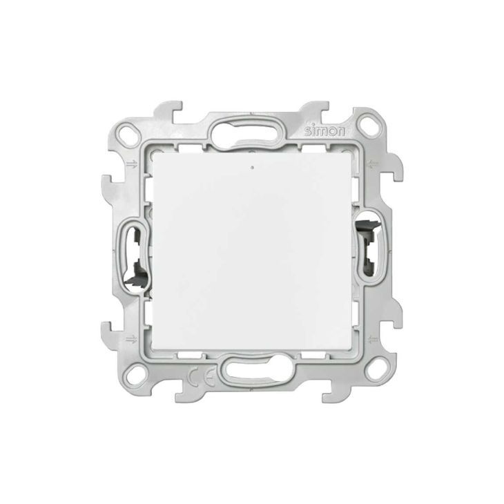 S24 Tuimeldrukknop met verklikker (10A 250V), kleur: wit