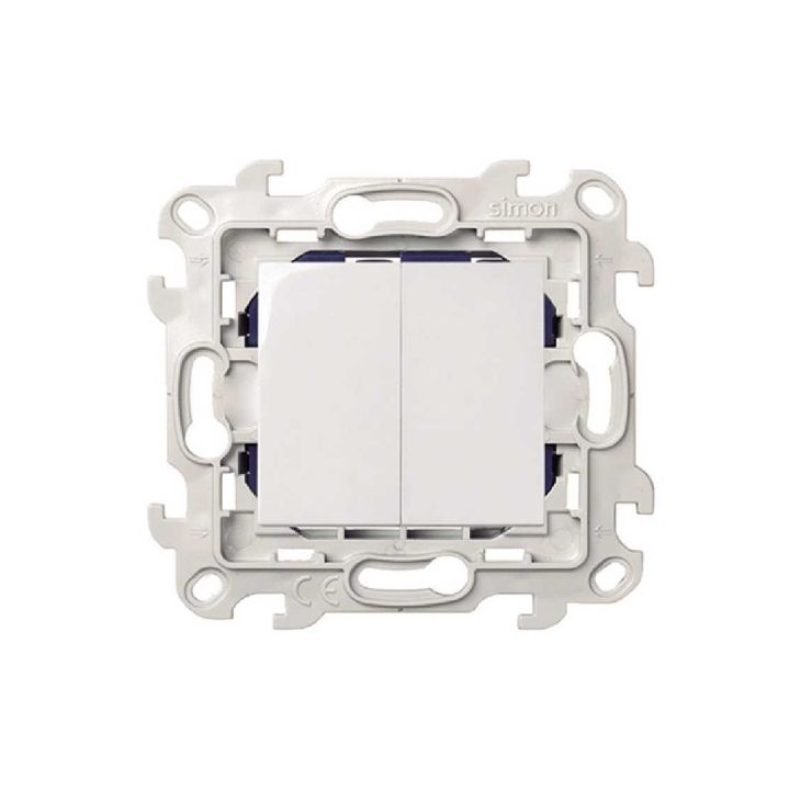 S24 Interrupteur double unipolaire, couleur: blanc