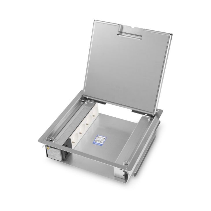 TETRA 2.0®  - RVS T15 klapdeksel - 1x GST18i3®  + 4x UTE + 8x data-uitsparing (15x19,6mm)