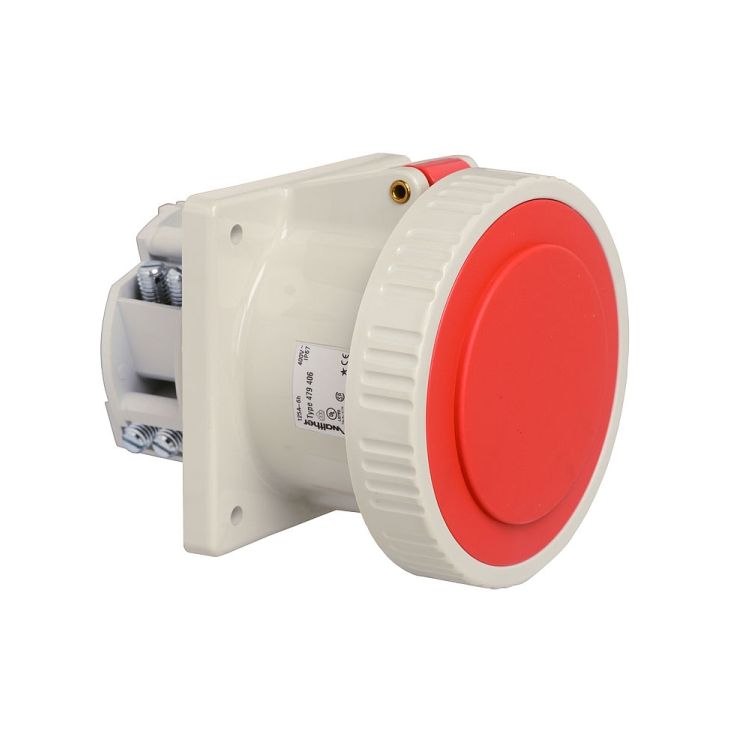 Inbouwdoos recht 125A 4P 110V 4h IP67