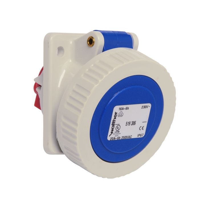CEE PRISE INCLINE 16A 3P 220V