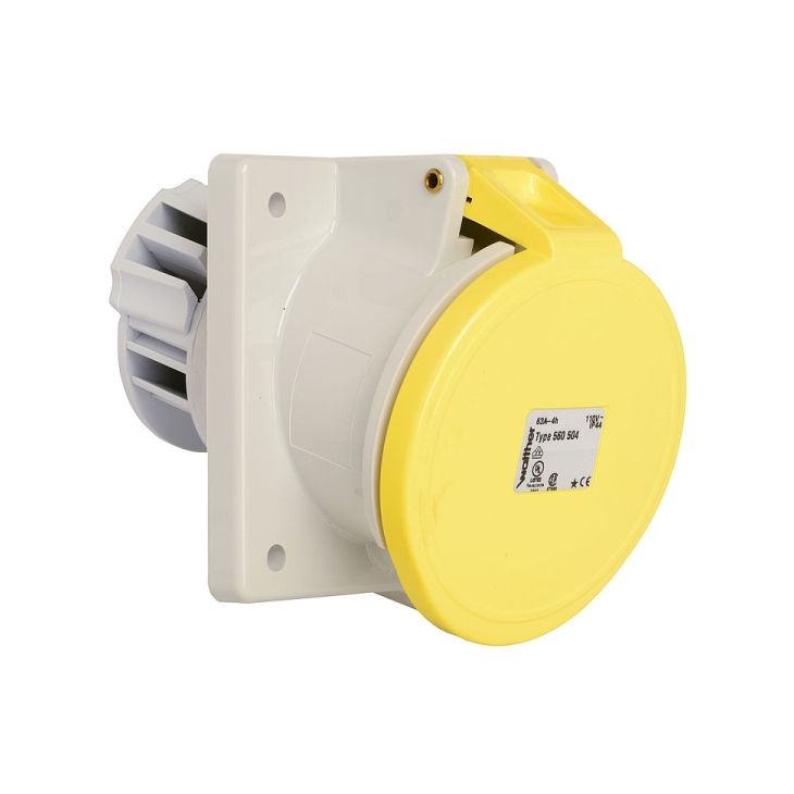 Inbouwdoos schuin 32A 5P 110V 4h IP44
