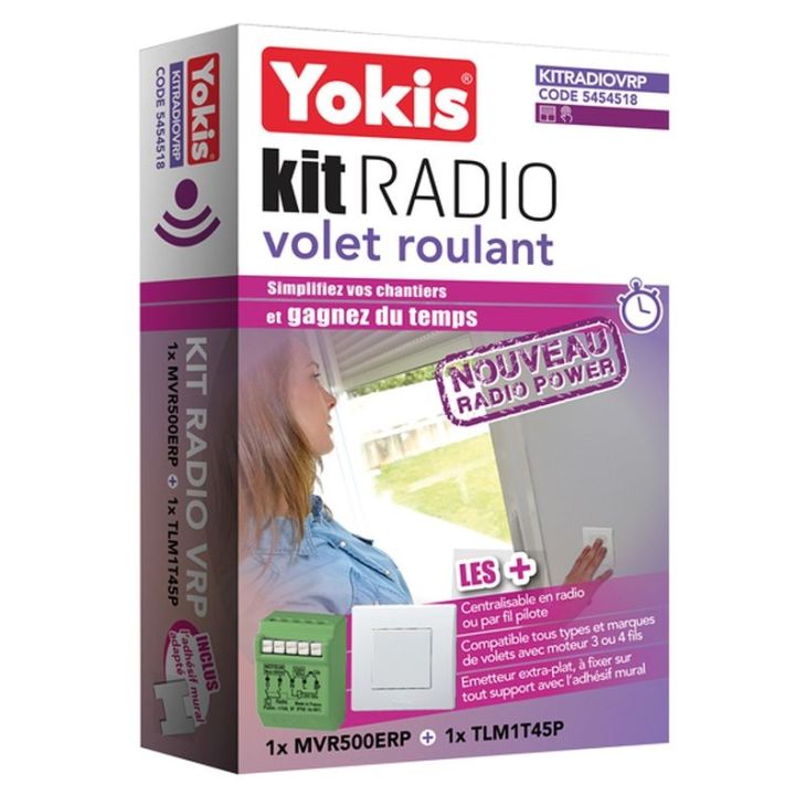 KITRADIOVRP - Kit sans fil pour l'automatisation de 1 volet roulant