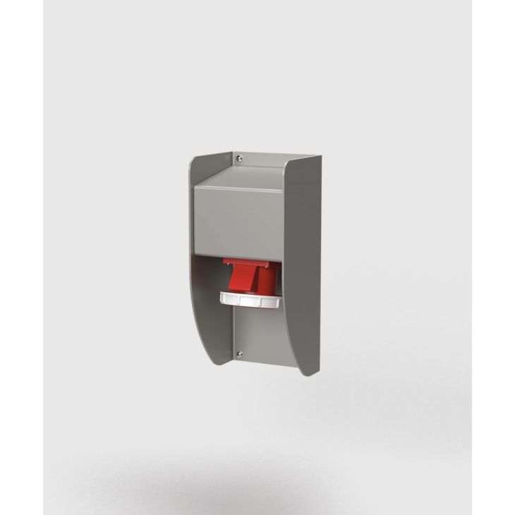 Prise murale 5510E - 1 module (1x CEE 5/16A 400V), Alu EV1