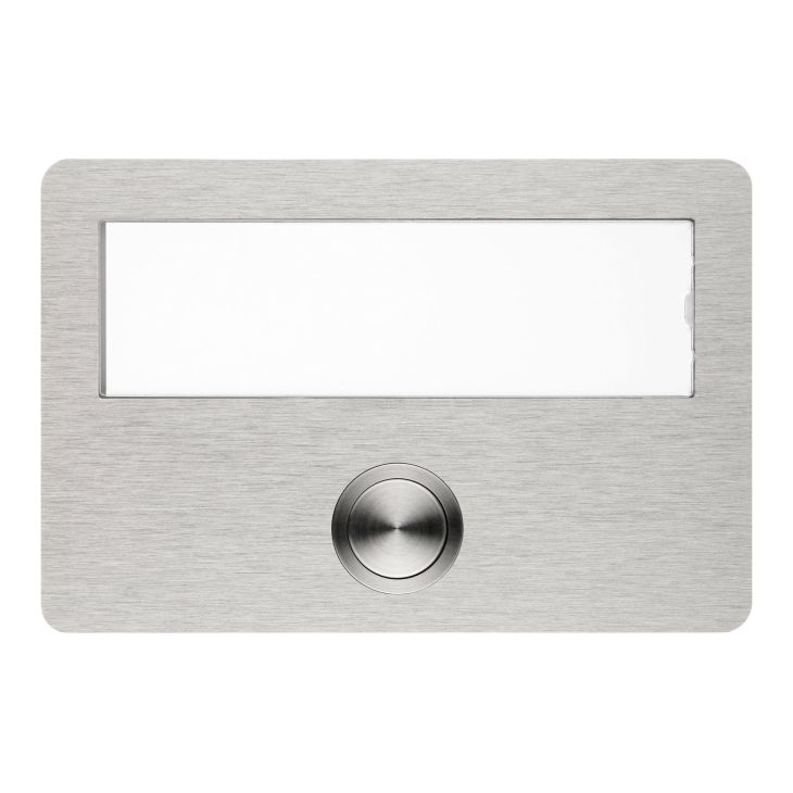 ETA 640 - Drukknop voor deurbel met naamplaat en LED verlichting, inox