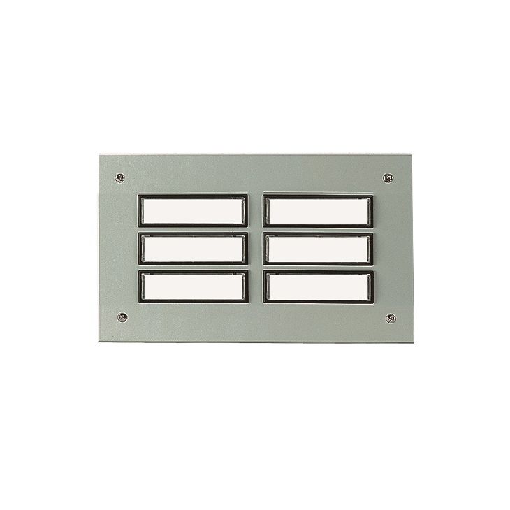 ETA 833 EV1 Deurbel 2x3 knoppen uit aluminium (geanodiseerd) EV1