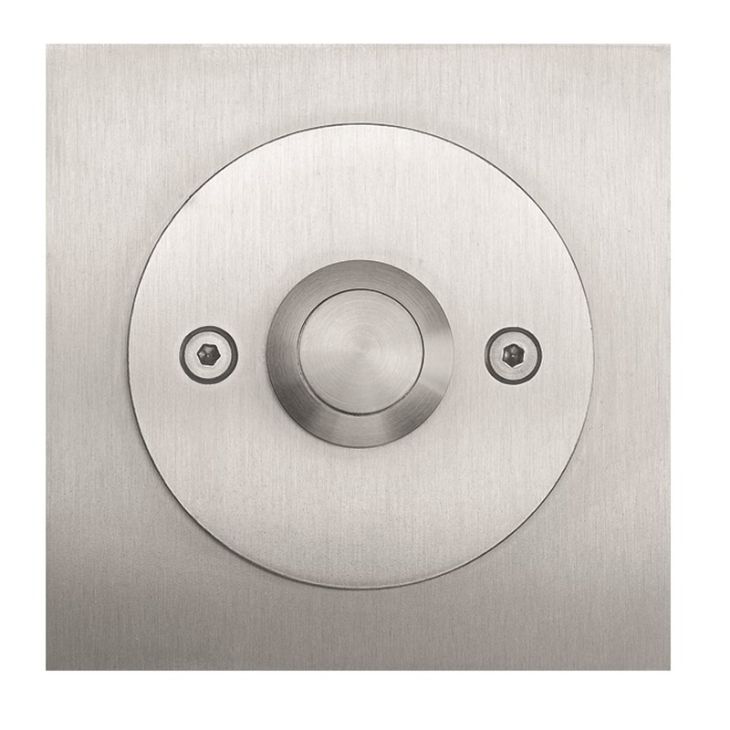 ETA S 202 Bouton poussoir carré à  cloche en inox, IP 44