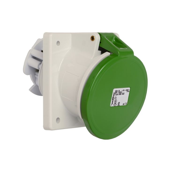 Inbouwdoos schuin 63A 4P >50-500V