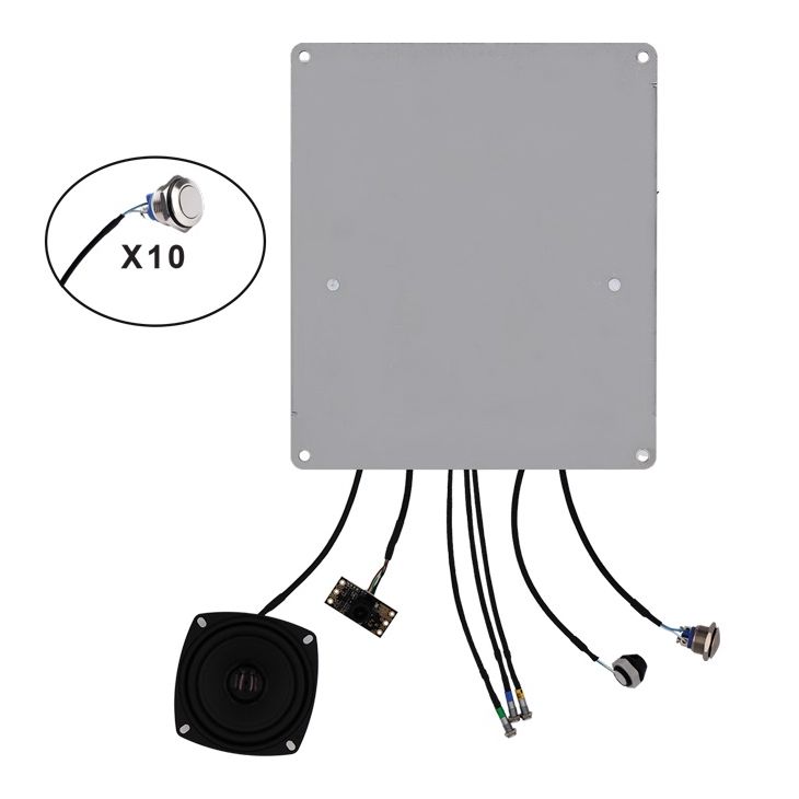 XEK AUDIO 1B Kit portier audio PoE 1bp3 leds sur carte