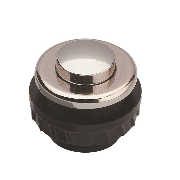 PROTACT 370 NI Bouton poussoir rond encastré en laiton nickelé, IP 54