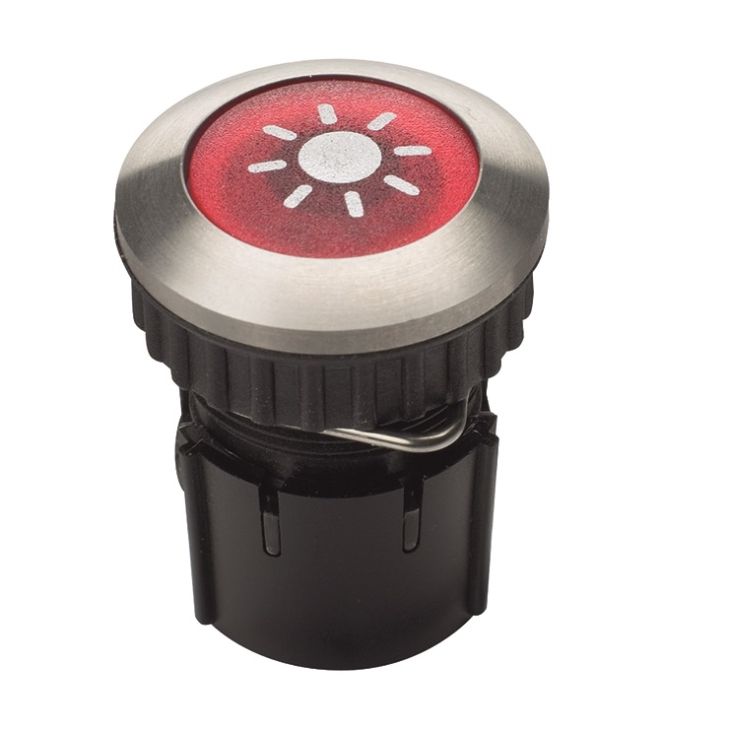 PROTACT 105 LED Bouton poussoir rond encastrable en acier inoxydable