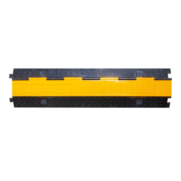 Kabelbrug kanal2 recht rubber 1000x250x48mm 2xkanaal grote 28x30mm