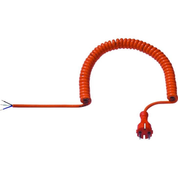 Spiraalsnoer H07BQ-F 3G1,5mm² oranje