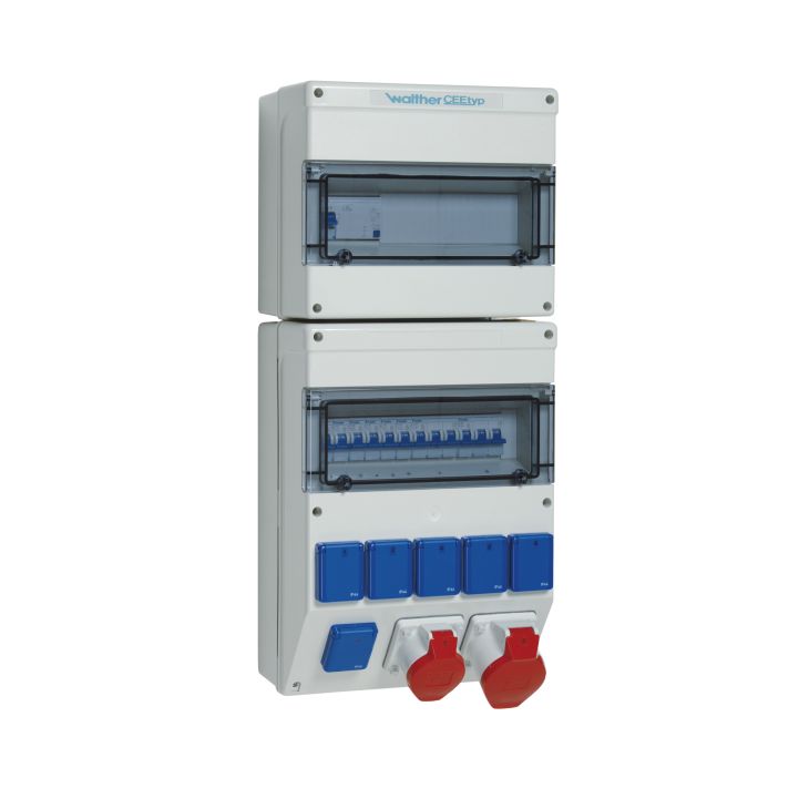 Kunststoff stopcontact combinatie