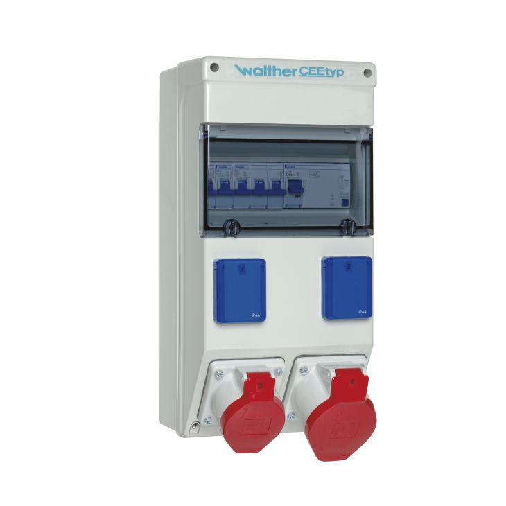 Kunststoff stopcontact combinatie