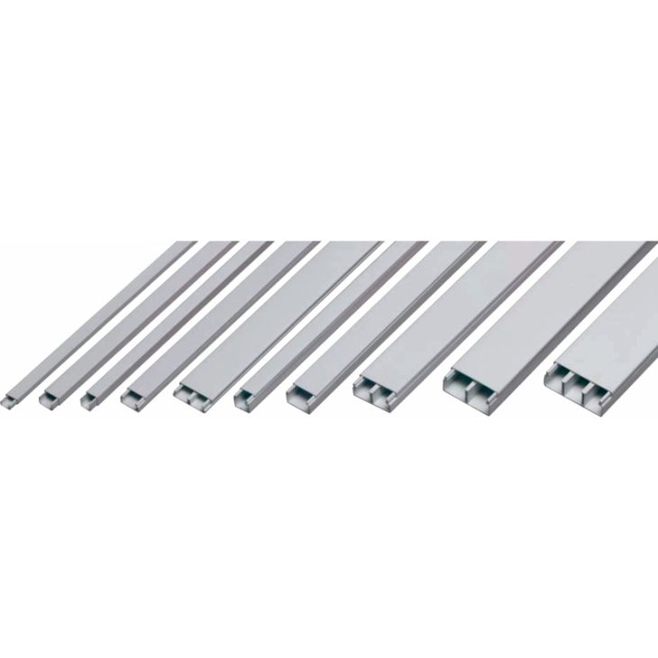 Goulotte 10x20mm avec couvercle 2m par pcs blanc