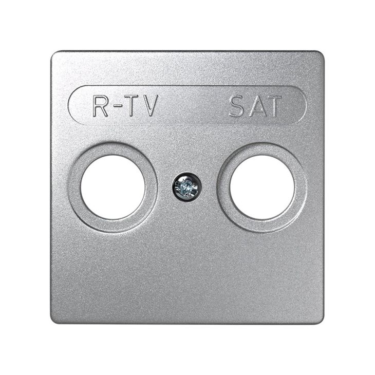 S73 Enjoliveur Prise Tv + R - Aluminium