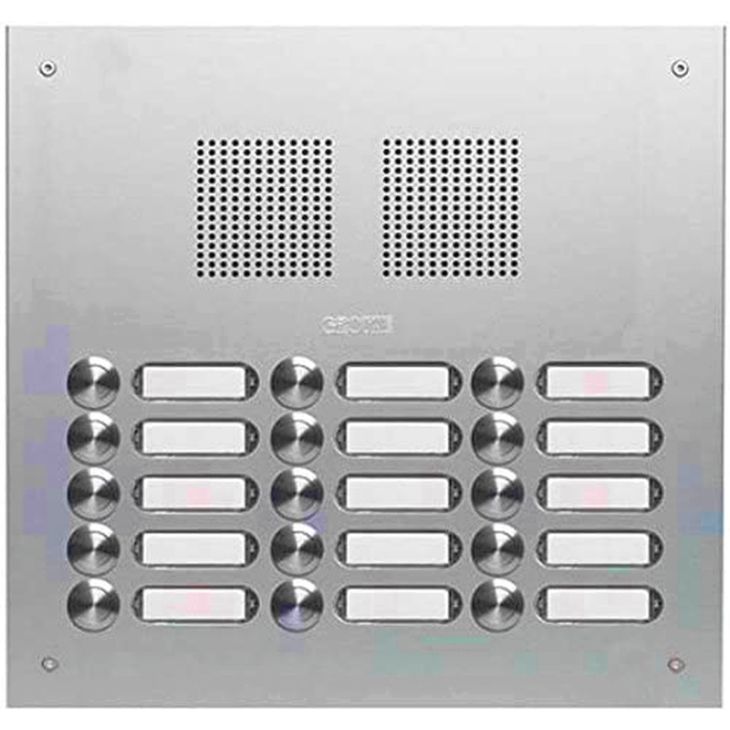 TS 787 deurplaat alu. EV1 3x5 drukknoppen 320x296x2,5mm