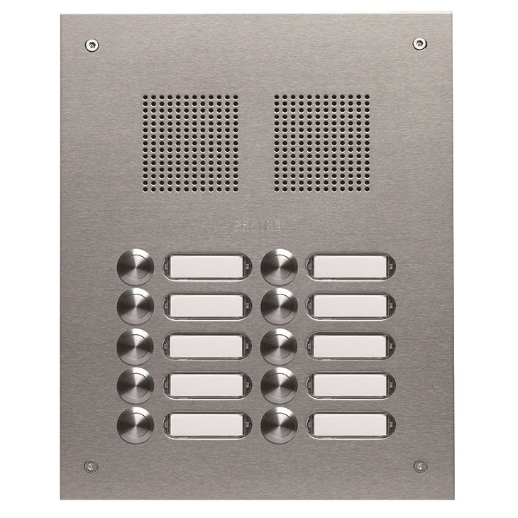 TS 788 plaque de rue inox V2A 2x5 bp. 240x296x2mm