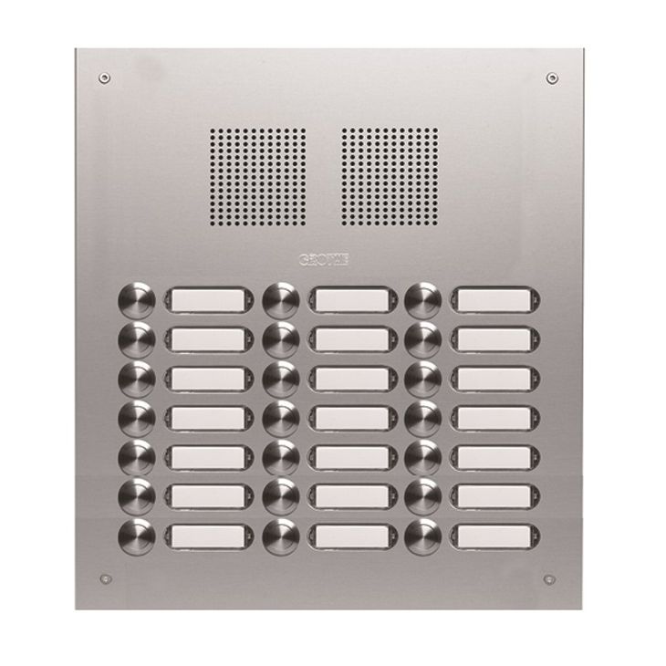 TS 788 deurplaat inox V2A 3x7 drukknoppen 320x344x2mm