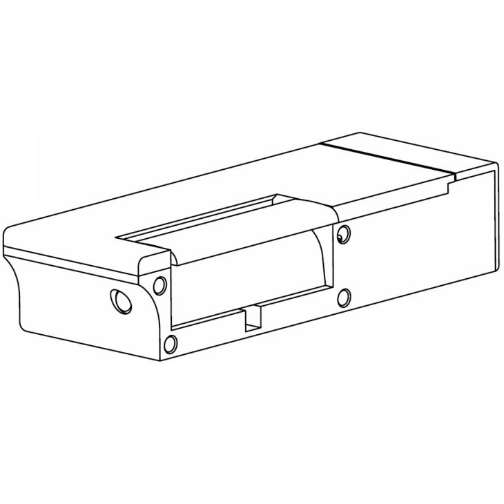 WaterProof IP54 deurslot met functie fail-safe 12Vdc DIN Rechts 