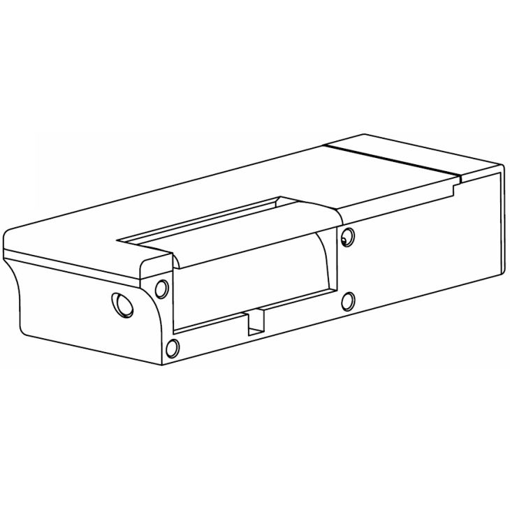 WaterProof IP54 deurslot met functie fail-safe 24Vdc DIN Rechts 