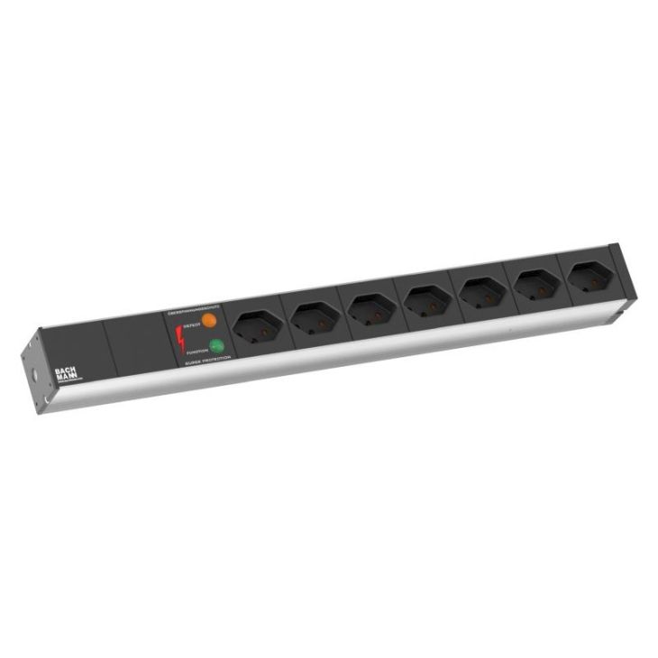 19| Bloc d'alimentation 1U ALU, 7xCH Swiss type 13 avec recommandations de surtension