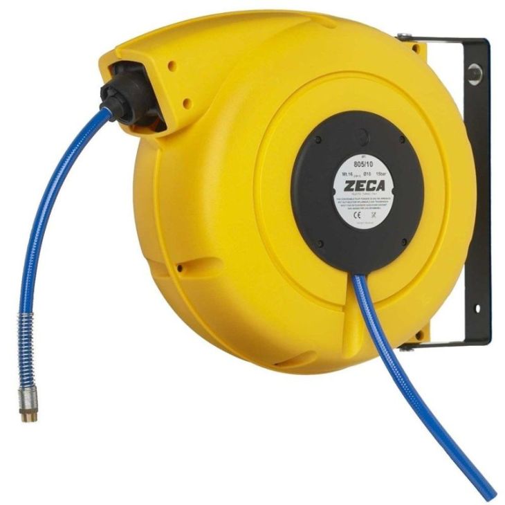 Matériel pour le chantier et l'atelier - Zeca - Enrouleur tuyau air 10 mm PU 15+1 mtr-80510 - 80510